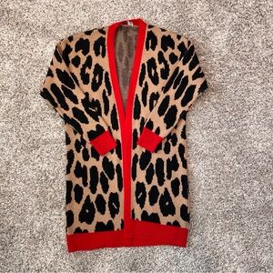 Long Leopard Cardigan